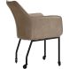 Eetkamerstoel Dura microvezel taupe