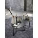 Salontafel Lineto 64x80 cm organisch zwart keramiek