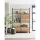 Wandkast Sistema 226x166x45 cm bruin