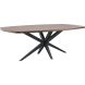 Eettafel Mascaro 250x128 cm Deens ovaal dark mango