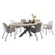 Eettafel Tavolo eikenhout 260x125 cm ovaal naturel grijs