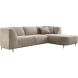 Hoeksalon rechts Pantini taupe supreme comfort