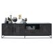 TV-meubel Vinito (199 Cm) eiken fineer zwart