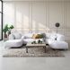 Hoeksalon rechts Pantini lichtgrijs premium comfort