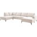 Hoeksalon links Fabria groot beige basic comfort