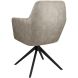 Eetkamerstoel Balestro draaibaar microleder donkerbeige