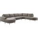 Hoeksalon rechts Aziri taupe supreme comfort