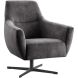 Draaizetel Gudo velvet antraciet