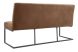 Eetkamerbank Oro 170 cm microleder bruin