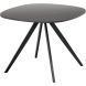 Bijzettafel Fitura keramiek 60x60 cm vierkant zwart