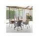 Eetkamerstoel Dura microvezel taupe