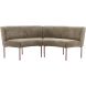 Eetkamerbank Cenare 230 cm taupe
