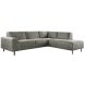 Hoeksalon rechts Pantini microleder grafiet supreme comfort
