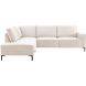 Hoeksalon links Fabria middel beige basic comfort