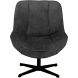 Draaizetel Fortenza velvet antraciet