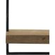 Wandplank Pardal hout metaal 50x50 cm bruin