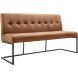 Eetkamerbank Oro 170 cm microleder bruin