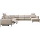 Hoeksalon Linoza naturel relaxfunctie links premium comfort