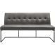Eetkamerbank Oro 170 cm microleder donkergrijs