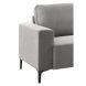 Hoeksalon rechts Fabria middel donkergrijs basic comfort