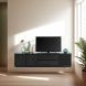 TV-meubel Lavio (203 cm) eiken zwart
