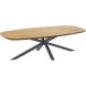 Salontafel Aska teakhout 70x140 cm Deens ovaal naturel brushed