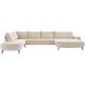 Hoeksalon links Davanti HR-zitting beige