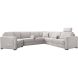 Hoeksalon rechts Muscolo grijs relaxfunctie premium comfort
