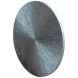 Wandornament Pictura 80 cm rond gestreept zilver