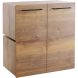Wandkast Sistema 226x166x45 cm bruin