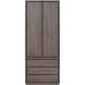 Opbergkast Lavio (86 cm) eiken grafiet