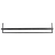 Wandplank Pardal hout metaal 24x120 cm zwart