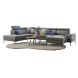 Hoeksalon links Tusari microleder antraciet excellent comfort
