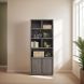 Boekenkast Lavio (86 cm) eiken grafiet
