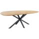 Eettafel Tavolo eikenhout 230x115 cm kiezel bruin