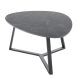 Salontafel Lineto 64x80 cm organisch zwart keramiek