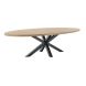 Eettafel Tavolo eikenhout 260x125 cm ovaal naturel grijs