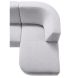 Hoeksalon links Pantini zitting lichtgrijs premium comfort