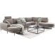 Hoeksalon rechts Aziri taupe supreme comfort