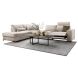 Salontafel Tavolo eikenhout 70x140 cm Deens ovaal grijs