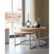 Salontafelset Lunata 55 en 75 cm rond misty oak
