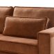 Hoeksalon links Pomonte velvet bruin basic comfort