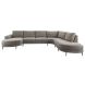 Hoeksalon rechts Aziri taupe supreme comfort