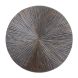 Wandornament Pictura 60 cm rond gestreept bruin