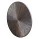 Wandornament Pictura 60 cm rond gestreept bruin