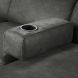 Hoeksalon links Tusari microleder antraciet excellent comfort