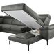Hoeksalon links Tusari microleder antraciet excellent comfort