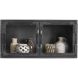 Wandmeubel Carpino metaal glas 70x35 cm