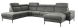 Hoeksalon links Tusari microleder antraciet basic comfort