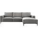Hoeksalon rechts Fabria donkergrijs basic comfort
